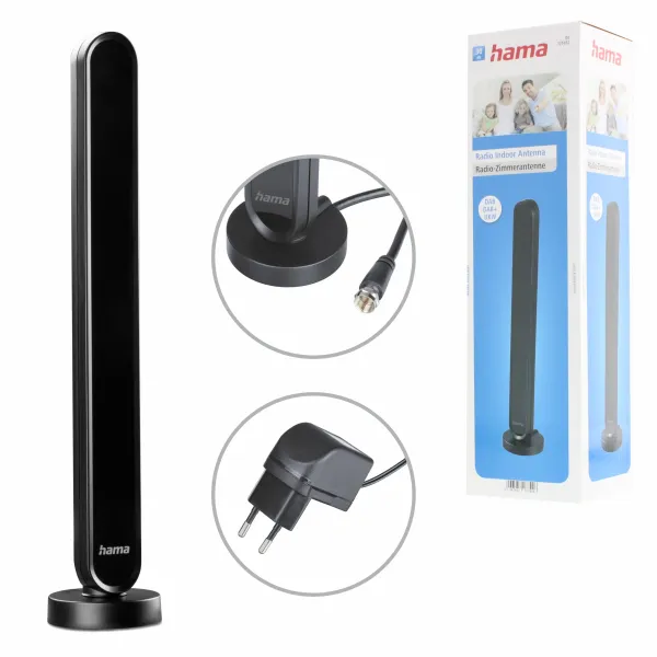 HAMA ANTENA WEWNĘTRZNA DAB/DAB+ AKTYWNA
