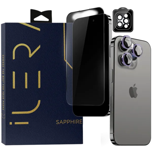 iLera Sapphire Ultra + Glass Szkło ochronne do iPhone iPhone 15 Pro Max