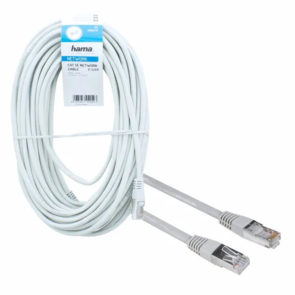 Hama KABEL SIECIOWY CAT5e F/UTP 1 Gbit/s 15M RJ45 do Internetu routera