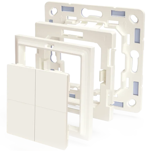 SHELLY Wall Switch Adapter Busch-Jaeger Włącznik z ramkami i adapterem