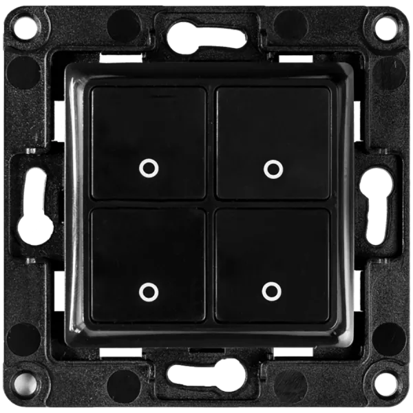 SHELLY Wall switch 4 - black inteligentny włącznik 4p czarny