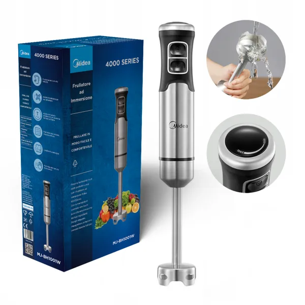 Midea Blender ręczny 1000W z końcówką do miksowania ubijania Wielofunkcyjny