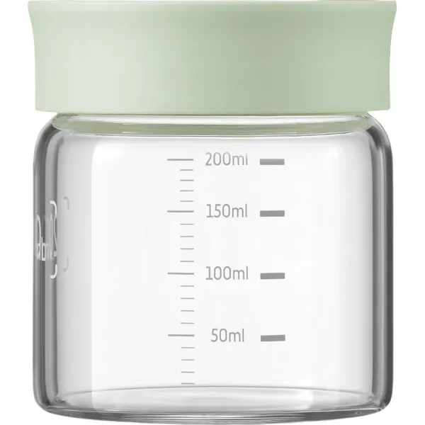 BUYDEEM Szklane słoiczki 200ml z nakrętką wze Cozy Greenish, CS1007/A1