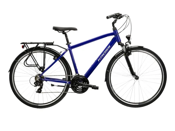 Rower trekkingowy KROSS Trans 1.0 rozmiar M Granatowy Srebrny