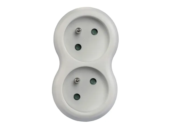 Hama ROZGAŁĘŹNIK ADAPTER GNIAZDO SIECIOWE / 2-WAY