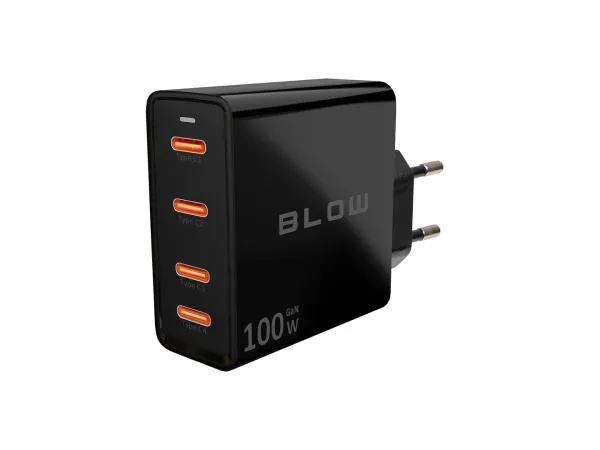 BLOW ŁADOWARKA SIECIOWA USB-CX4 PD 100W GAN CZARNA