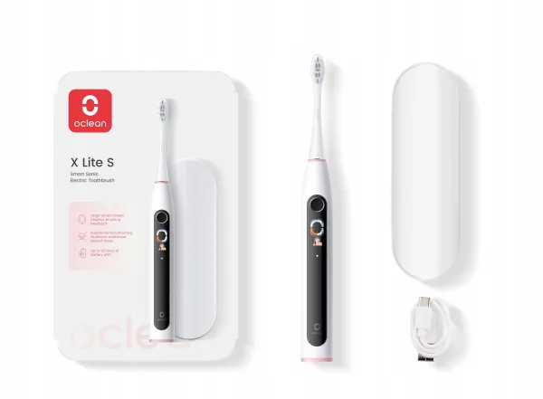 Szczoteczka soniczna Oclean X Lite S szara z etui 5 programów 72000 r./min.