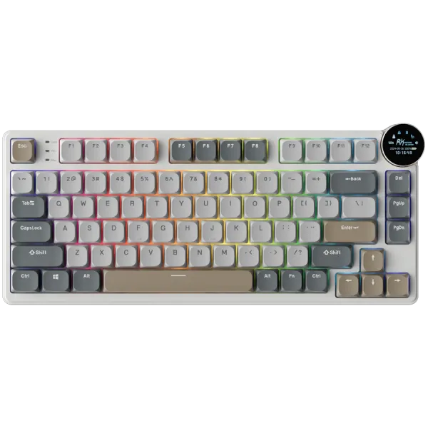 ROYAL KLUDGE RK N80 Pearly Dawn Gaming Keyboard Red switch