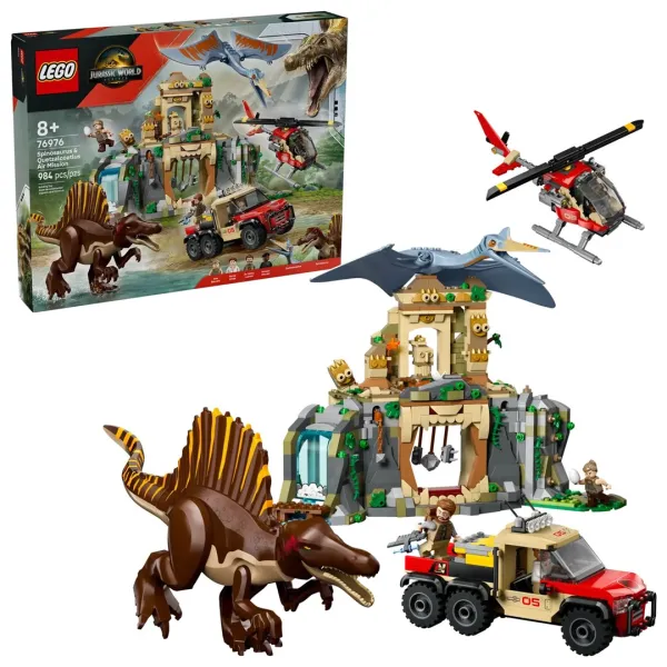 LEGO Jurassic World 76976 - Powietrzna misja z kecalkoatlem i spinozaurem