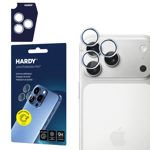 Apple iPhone 17 Pro /17 Pro Max- HARDY Lens Protection Pro  Silver