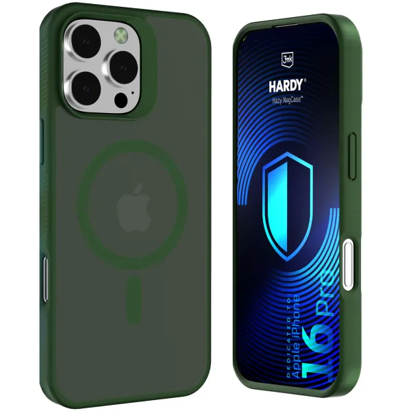 Apple iPhone 16 Pro - 3mk Hardy Hazy MagCase Green