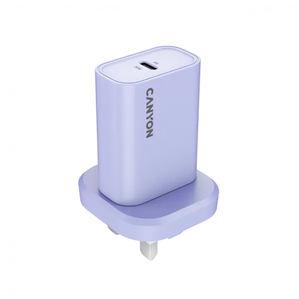 CANYON charger OnCharge 30CL Max Power 30W 1xPD UK Purple