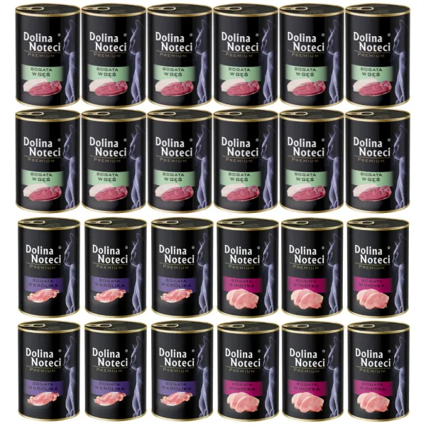 Dolina Noteci Premium mokra karma dla kota  mix SMAKÓW 24x400g