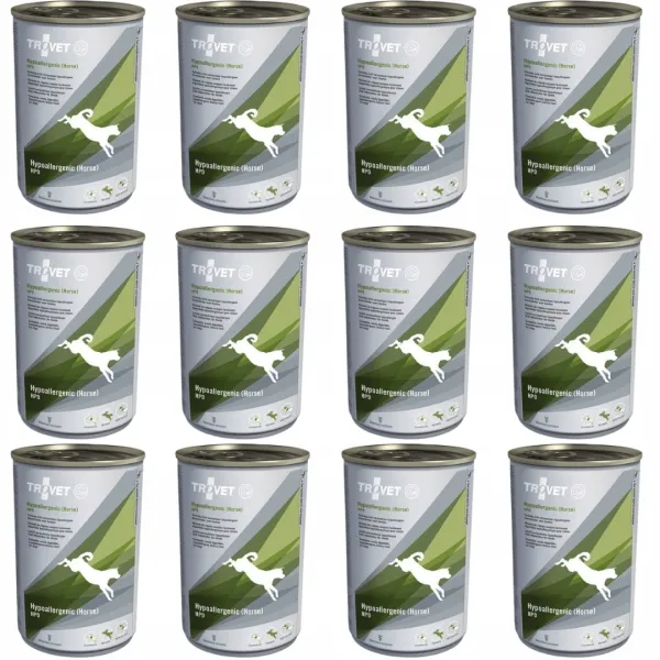 TROVET Hypoallergenic HPD z koniną - mokra karma dla psa - 12x400g