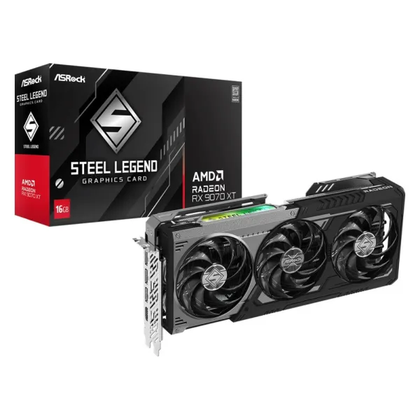 Karta graficzna Asrock RX9070XT Steel Legend Dark 16GB