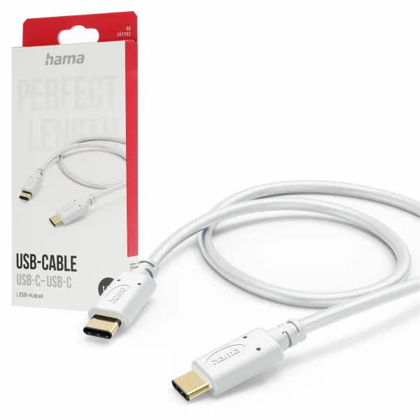 Hama Kabel Usb-C - Usb-C 480 Mb/S 1,5M Biały