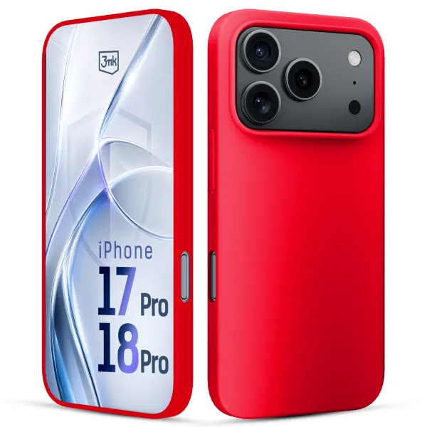 Apple iPhone 17 Pro/ 18 Pro - 3mk Hardy Mellow Case Red
