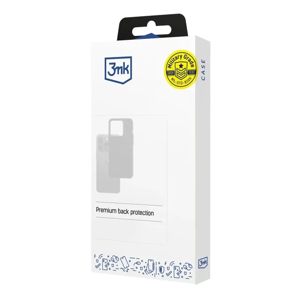 Apple iPhone 15 Plus - 3mk Hardy Mellow MagCase Silver-White