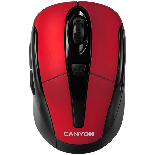 CANYON Mysz bezprzewodowa MSO-W6 Czerwona