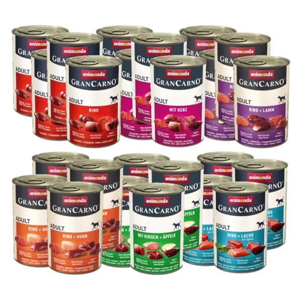 ANIMONDA Grancarno Adult mix smaków mokra karma dla psa  24x400g