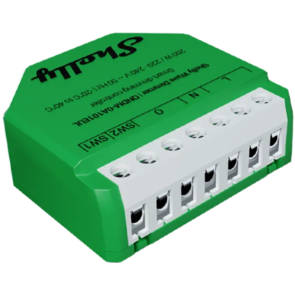 SHELLY Wave Dimmer modłuł sterowania poziomem jasości oświetlenia