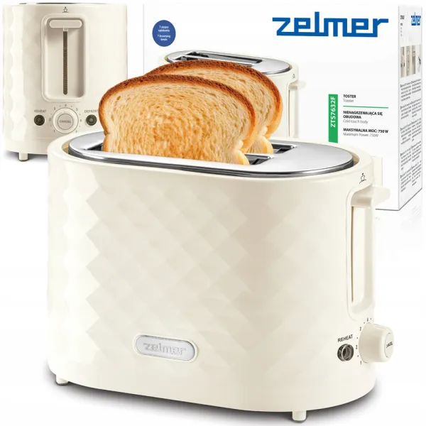 Toster ZTS7632F Zelmer kremowy