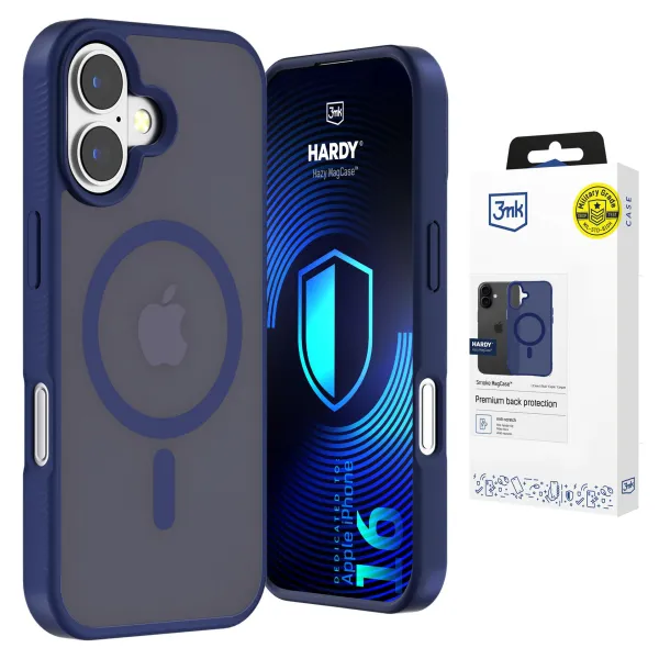 Apple iPhone 16 - 3mk Hardy Hazy MagCase Blue