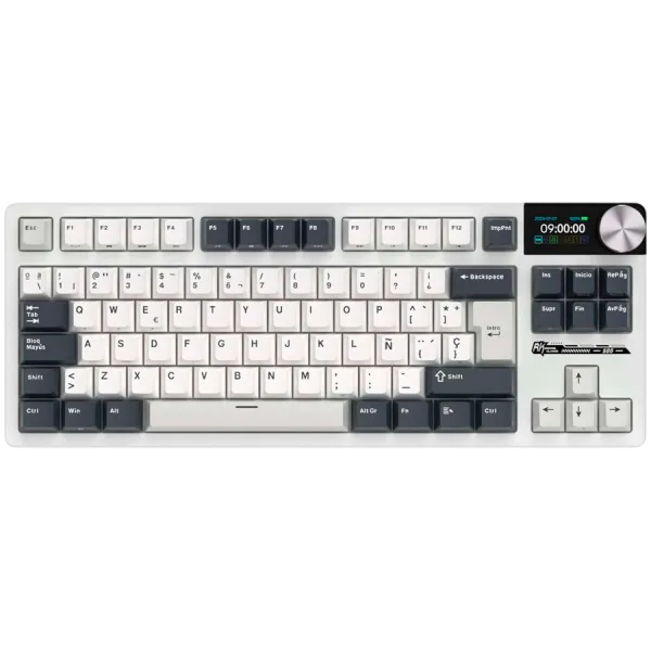 ROYAL KLUDGE RK S85 White Night Gaming Keyboard Beige switch