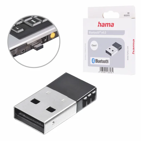 HAMA ADAPTER BLUETOOTH DO KOMPUTERA wtyk USB TYP A 2.0 NADAJNIK ODBIORNIK