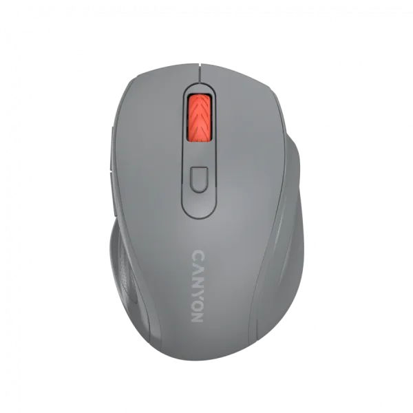 CANYON Mysz bezprzewodowa 6 przyc. 2.4GHz 1600 DPI ciemnoszara