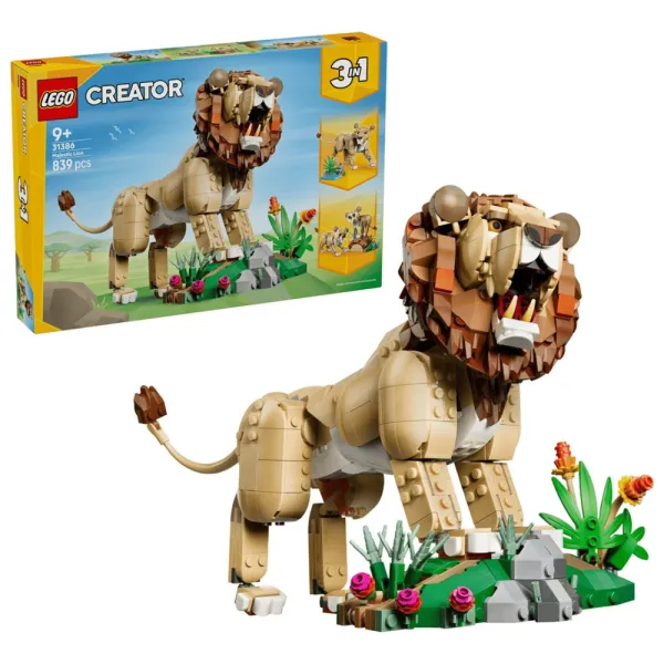 LEGO Creator 3w1 31386 - Dzikie zwierzęta: Dumny lew