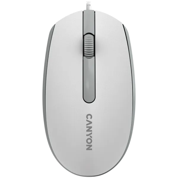 CANYON Mysz przewodowa M-10 Biało - Szara