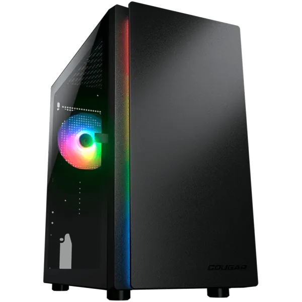 COUGAR Obudowa Purity RGB, Mini Tower, 1x ARGB, Czarna