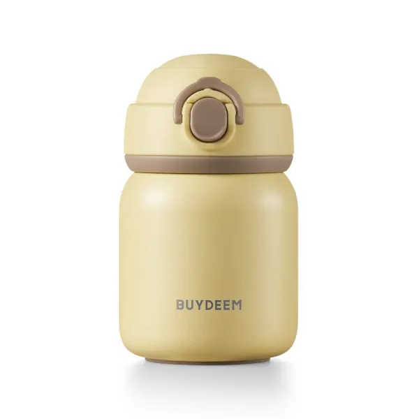 BUYDEEM Termos ze stali nierdzewnej 200ml, TAN200, Mellow Yellow
