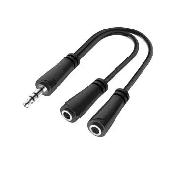 Hama ROZGAŁĘŹNIK JACK 3,5mm STEREO WT. - 2xJACK 3,5mm STEREO GN.