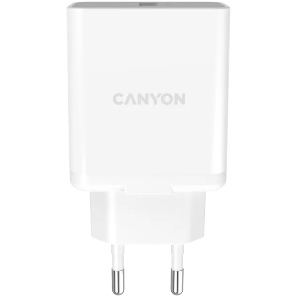 CANYON Ładowarka sieciowa H-24, USB typu A, 24 W QC3.0, Biała