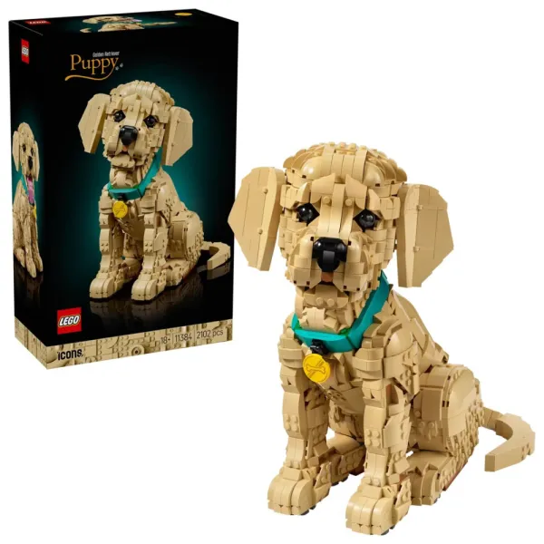 LEGO ICONS 11384 - Szczeniak golden retriever