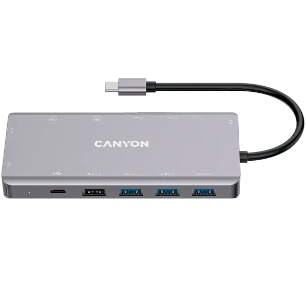 CANYON HUB DS-12 13 w 1 4k USB-C Szary