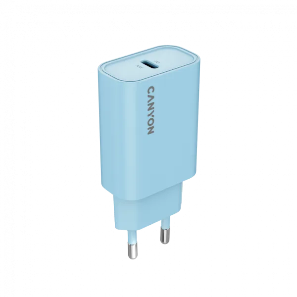 CANYON Ładowarka sieciowa OnCharge 30CL 30W 1xPD EU Niebieska