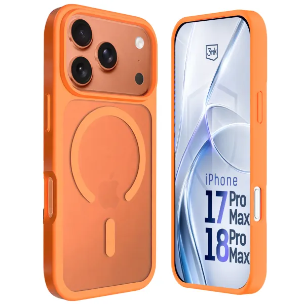 Apple iPhone 17 Pro Max/ 18 Pro Max - 3mk Hardy Hazy MagCase Orange