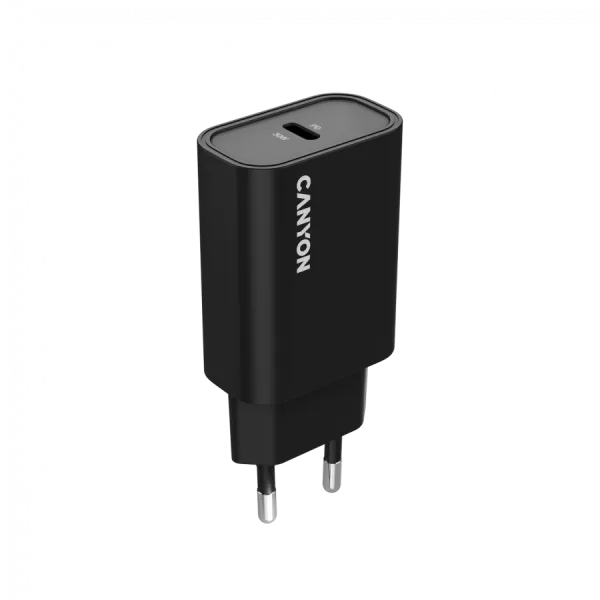 CANYON Ładowarka sieciowa OnCharge 30CL 30W 1xPD EU Czarna