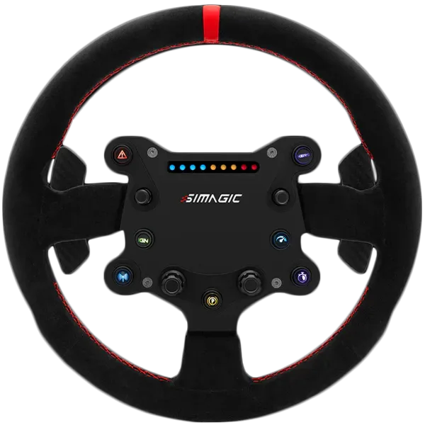 SIMAGIC Kierownica GT Sport 300mm, QR50, łopatki zmiany biegów, alcantara