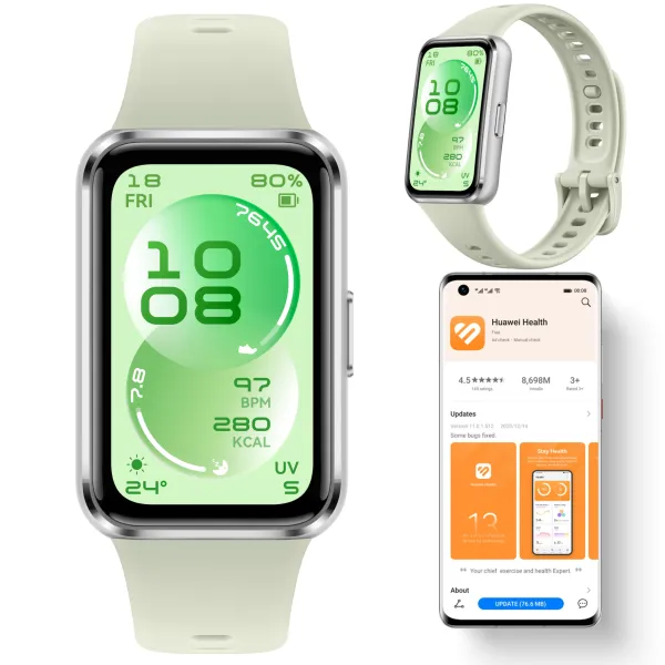 Inteligentna opaska sportowa HUAWEI Band 11 zielony Smartwatch AMOLED