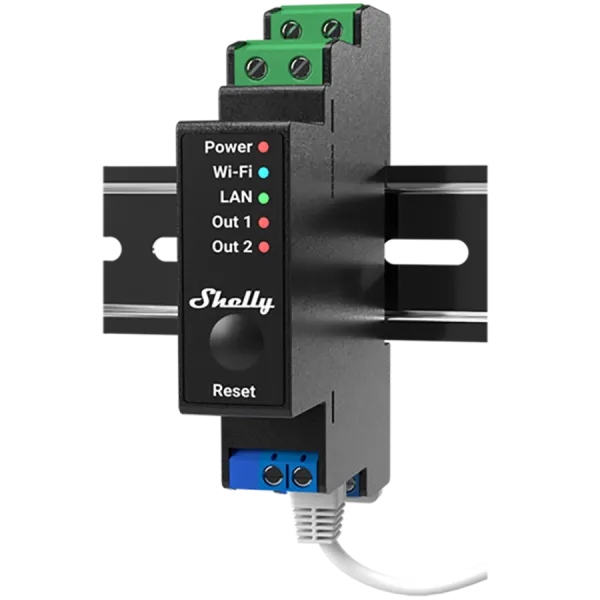 SHELLY Pro 2PM 2-kanałowy sterownik z pomiarem mocy