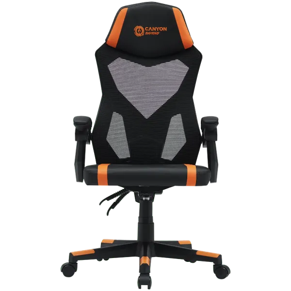CANYON Fotel Gamingowy Flow MCH01 Mesh Pomarańczowy