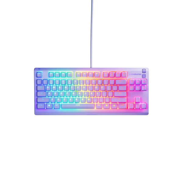 Klawiatura przewodowa SteelSeries Apex 3 TKL Lavender US