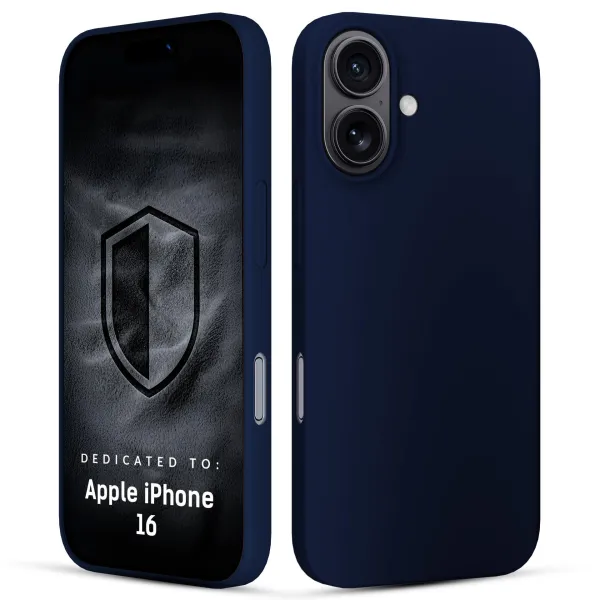 Apple iPhone 16 - 3mk Hardy Mellow Case Dark Blue
