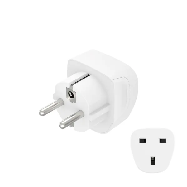 Hama - adapter podróżny basic gniazdo UK, biały