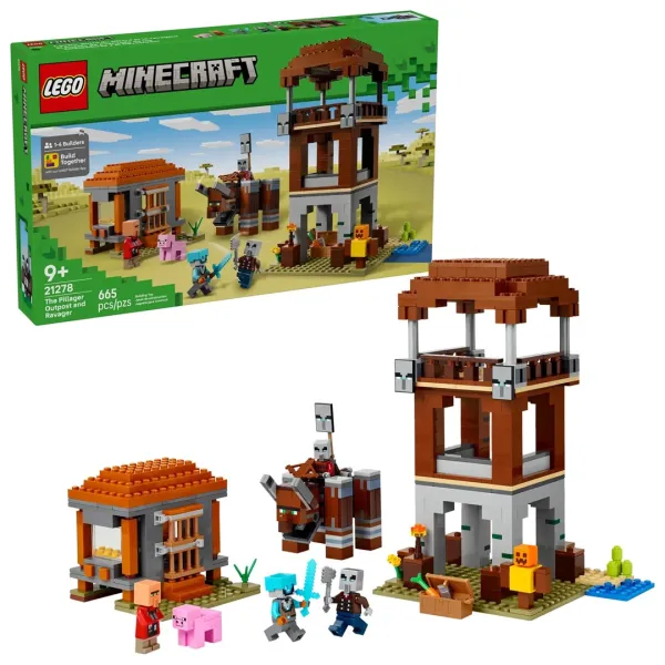 LEGO Minecraft 21278 - Kryjówka rozbójników i dewastatorów