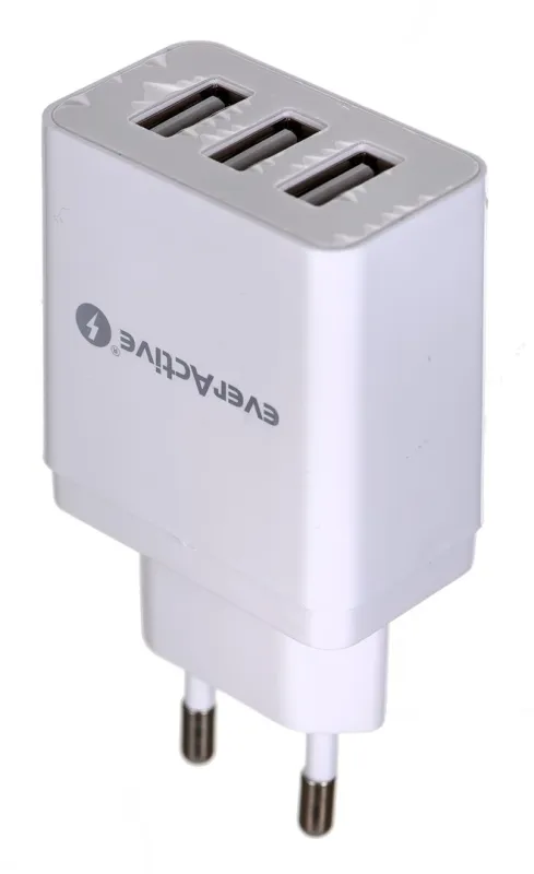 EVERACTIVE ŁADOWARKA USB 3 PORTOWA, 3,4A SC-300